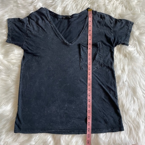 Truly Madly Deeply | XS Women’s Black T-Shirt with White Wash Design and Pocket - Picture 6 of 9